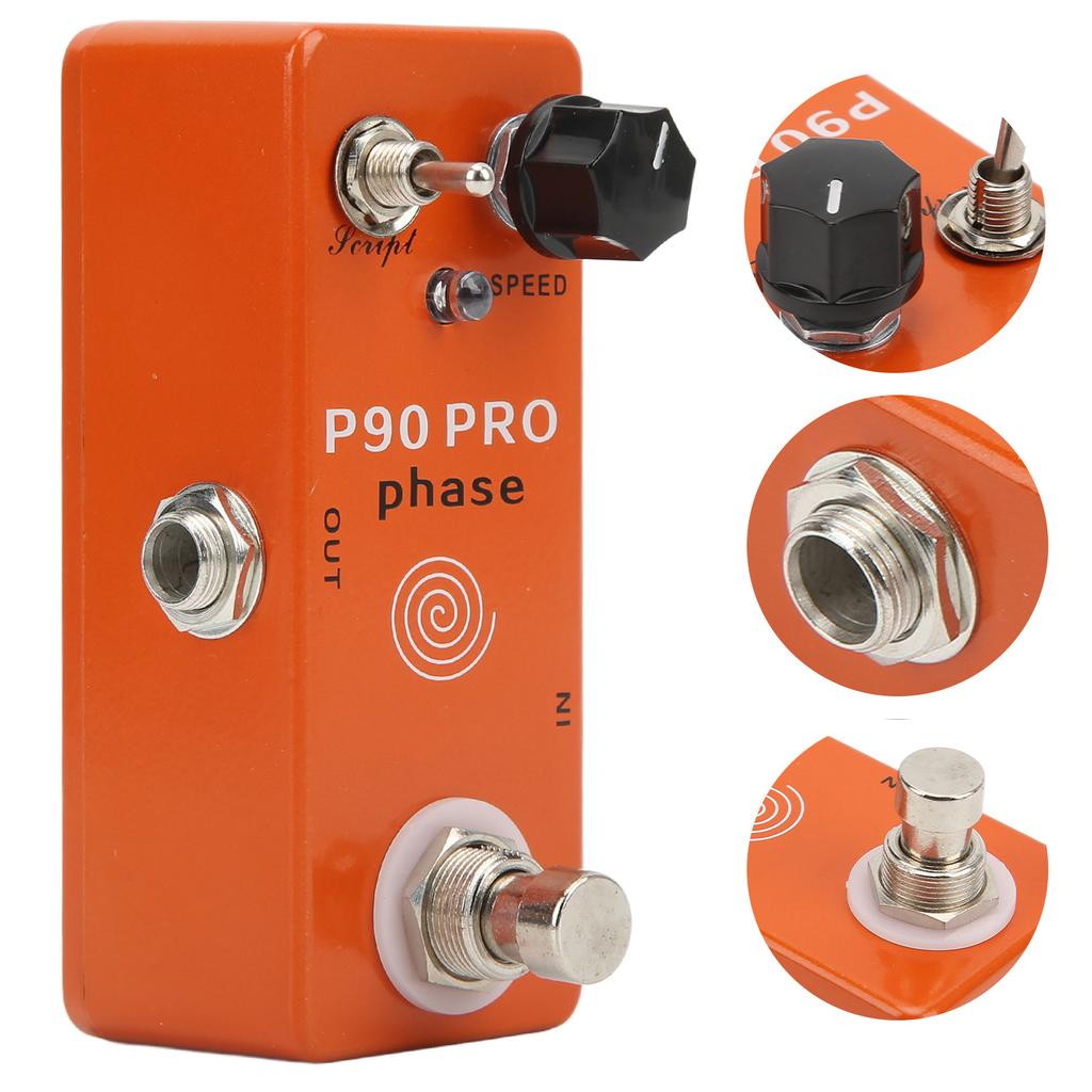 Phase-Effekt Metall Geschwindigkeitsregler E-Gitarren Phaser-Pedal mit True Bypass