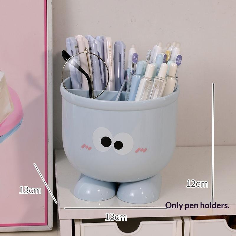 Cartoon Große Augen Stiftehalter Mit Haken Tisch Niedlich Schreibwaren Aufbewahrungsbox Stiftehalter Ständer Schüler Kinder Mädchen Schreibtischorganizer