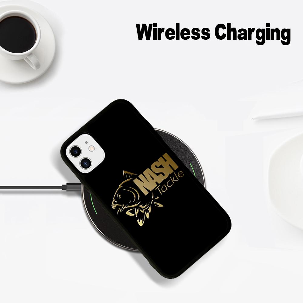 Nash Fishing Logo Phone Case Phone Case For IPhone 16 14 13 12 11 15 Pro Max For Magsafe Magnetic Wireless Charging Cover