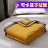 Color Solid Summer Blanket With Soft Filling For Kids And Student Dormitory