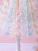 Girls' Spaghetti Strap Rainbow Butterfly Summer Dress