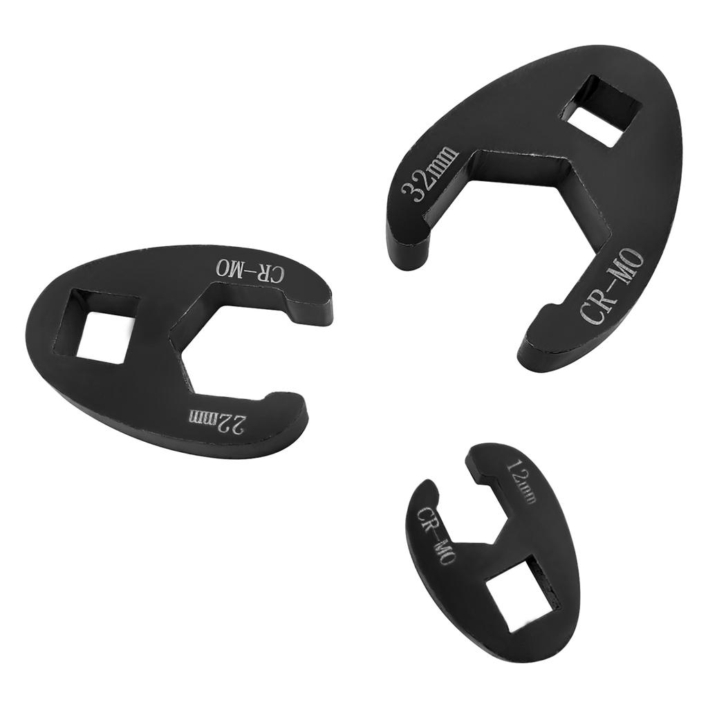 3Celsius8   and 1Celsius2    Drive Crowfoot   Nut Wrench Set, 19Pcs   Tool 8 to 32 mm Sizes,   Nut Wrench set for 3Celsius8in and 1Celsiu