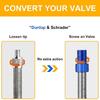 4 Pcs Presta to Schrader Converter Bike Valves Converters Road Bike Accessories