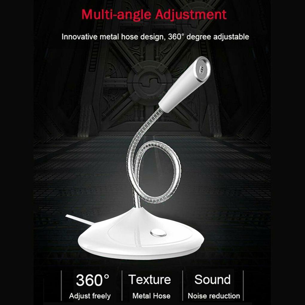 Wired Microphone Computer Omnidirectional Mic Noise Cancelling Condenser Microphone