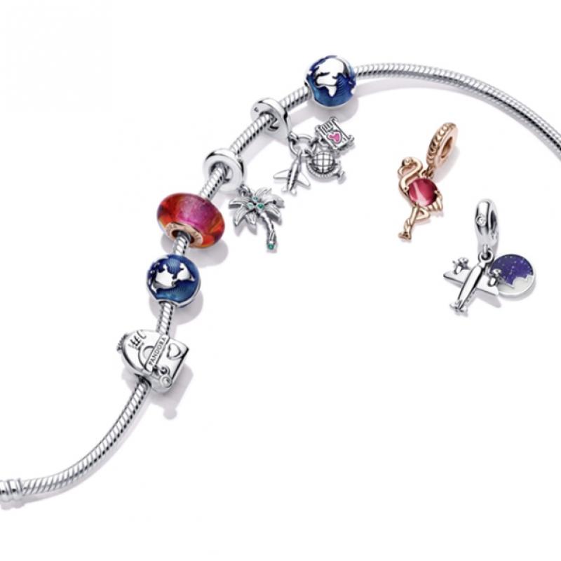 Pandora Blue Globe Clip Charm  799429c01