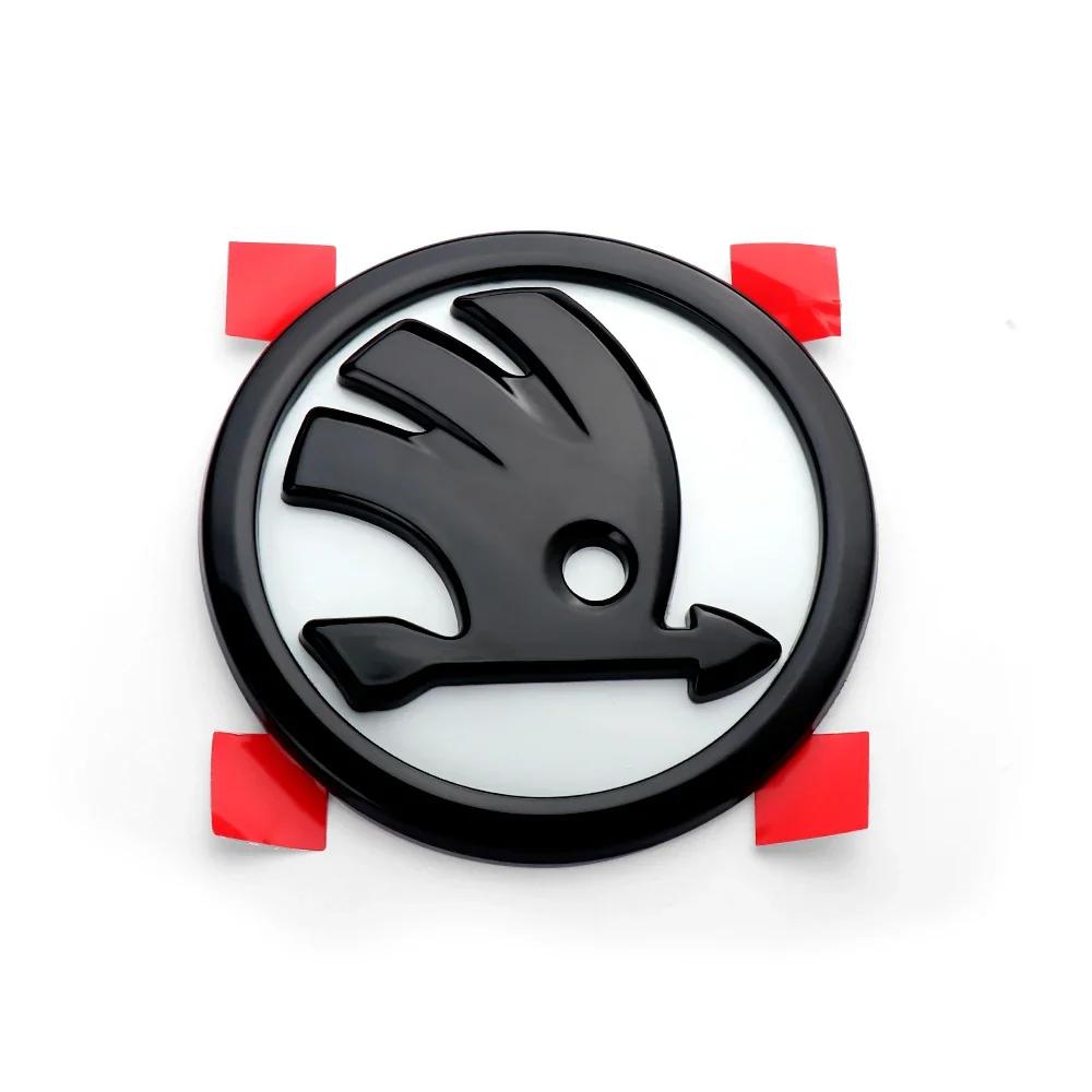 Pegatina para Coche 2025 Nueva 1 ud. 80/90/100 mm Insignia Frontal Capó Coche Pegatina Decoración Maletero Trasero Para Skoda Octavia Rapid Fabia Superb Ko
