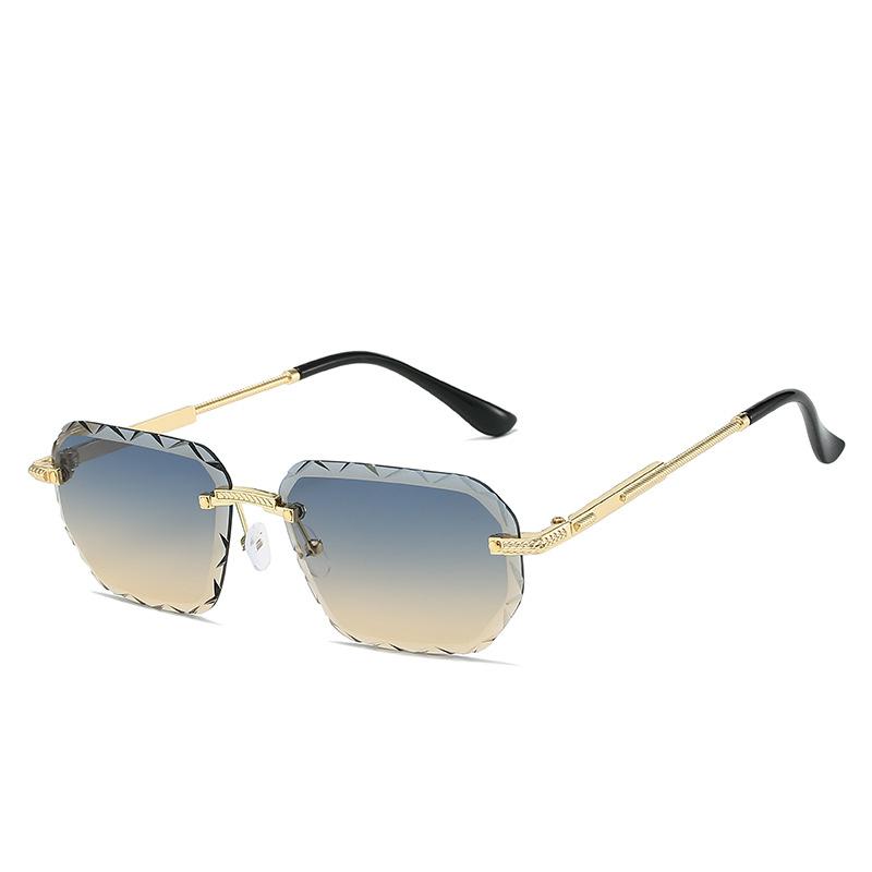 

JYL TS Oversized Diamond Sunglasses INS Style UV Protection Women LSS061 A-3462 печінковий