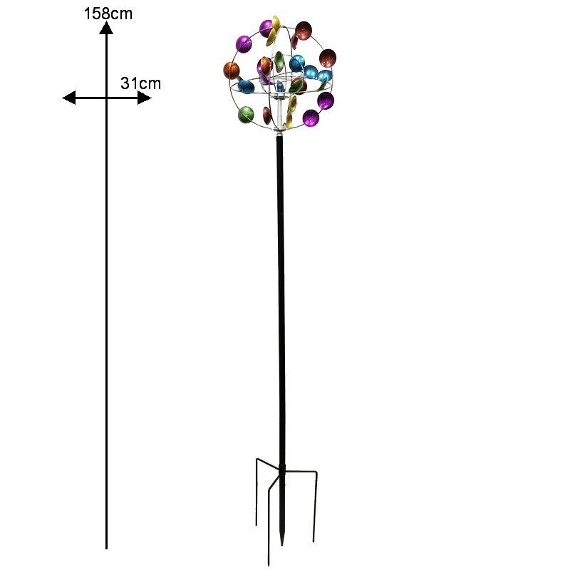

Garden Decorative Stakes Outdoor Ball Accessories Wind Spinners Landing Silent Decorative Stakes Creative Sign Wind Spinners