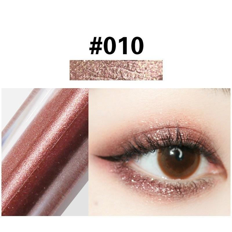 

1 шт., 10 цветов, жидкие тени для век для женщин, блестящие хайлайтеры с бриллиантами, стойкий блеск, тени для век, макияж для вечеринки, свадьбы 10-1PCS