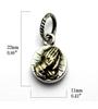 Good Vibrations Praying Hands Pendant, Sterling Silver 925, Mexico