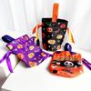 Handheld Halloween Treat Bags Pumpkin Pattern Design Halloween Gift Handbag  Cookies Candy