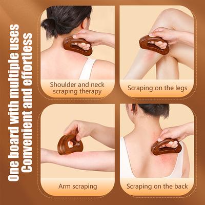 Health Care Slimming Guasha Board Wood Therapy Massage Stick Lymphatic Drainage Massager Scraping For Relaxation And Recover