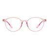 Men And Women Plastic Lightweight Full Rim Eyeglasses Round Colorful Transparent Glasses Frame For Optical Prescription Lenses
