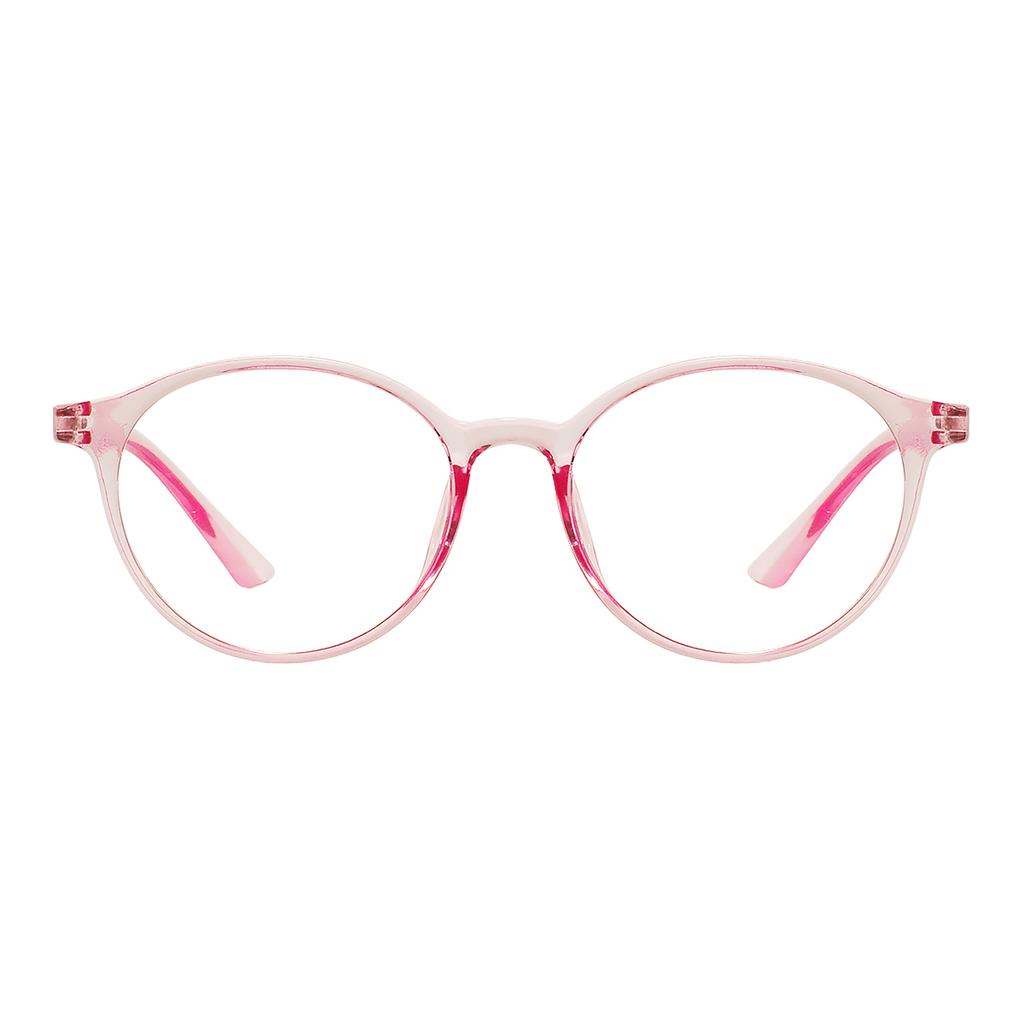 Men And Women Plastic Lightweight Full Rim Eyeglasses Round Colorful Transparent Glasses Frame For Optical Prescription Lenses