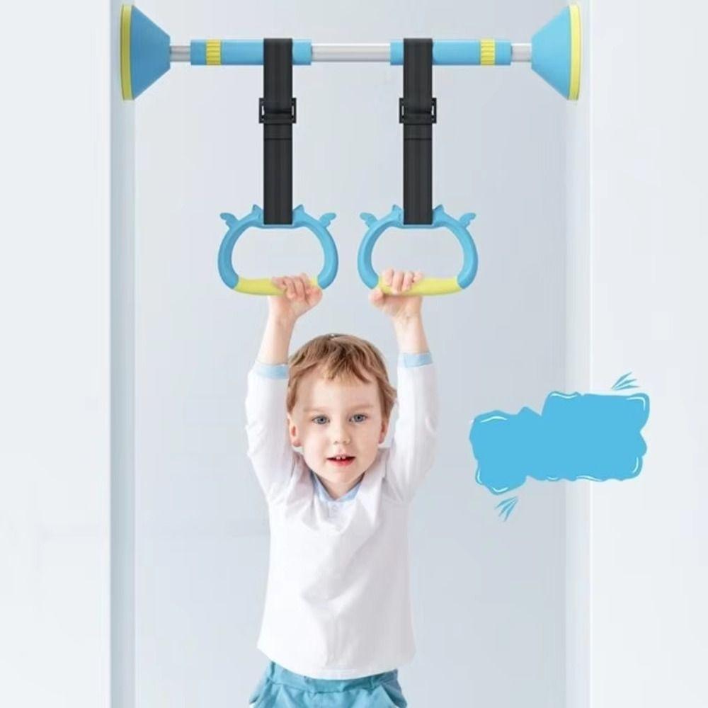 Adjustable Straps Children Gymnastic Rings Arm Strength Strength Training Ring  Home Exercise