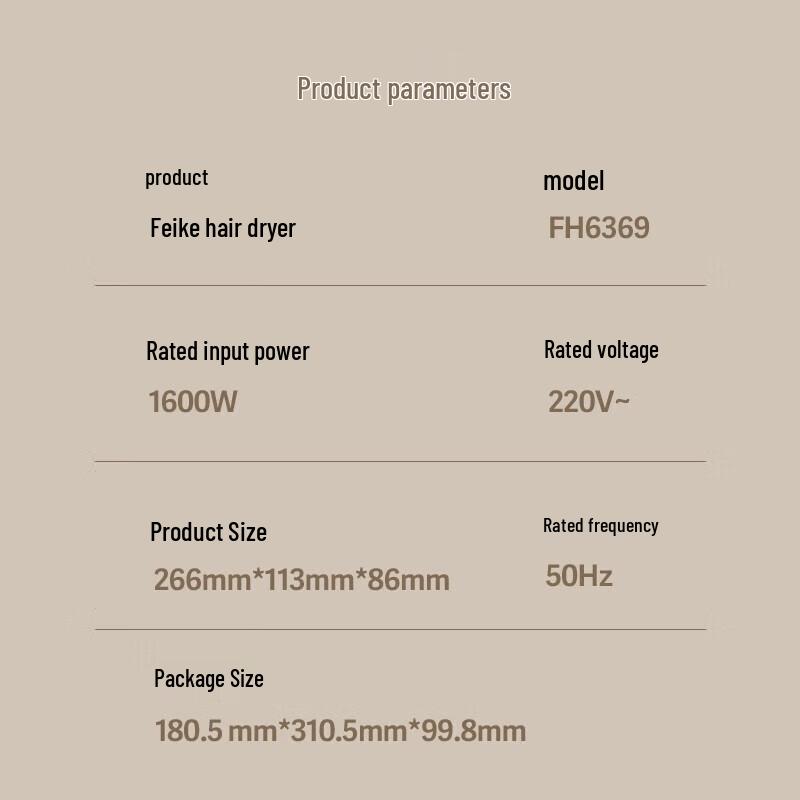 FLYCO High-Power Portable Hair Dryer