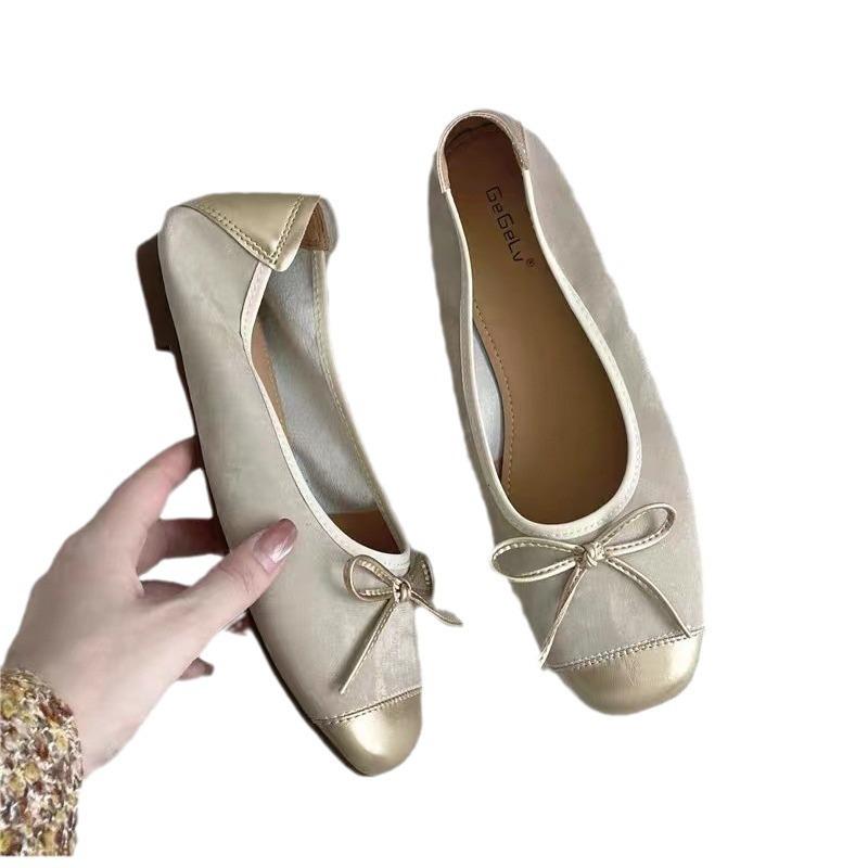 Jednoduché boty s měkkou podrážkou, ploché baleríny