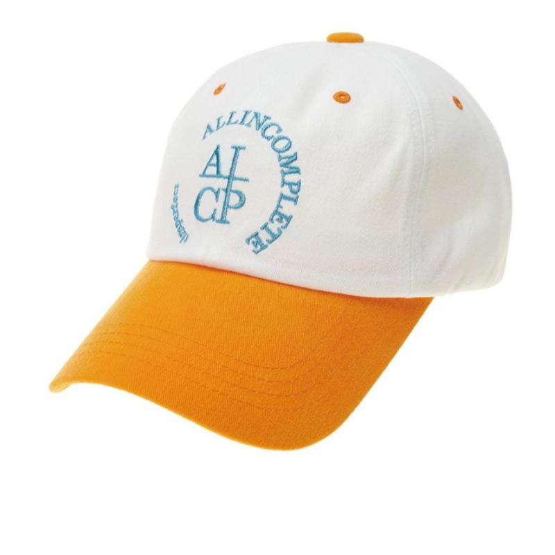 Allincomplete Round Logo Ballcap   White Block