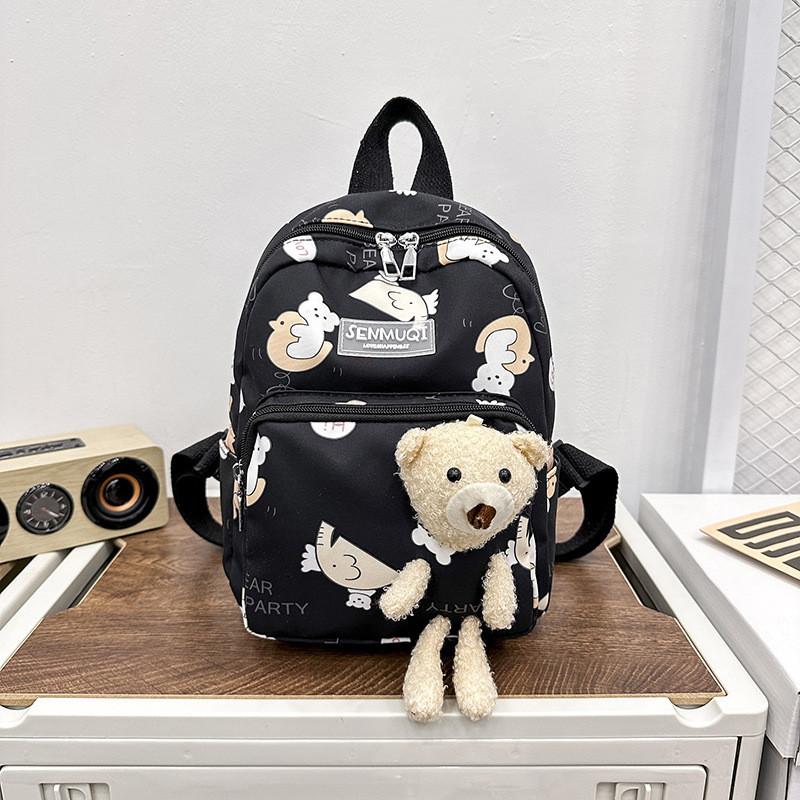 Adorable Bear Design Lightweight Kindergarten Backpack For Boys And Girls In Multiple Colors