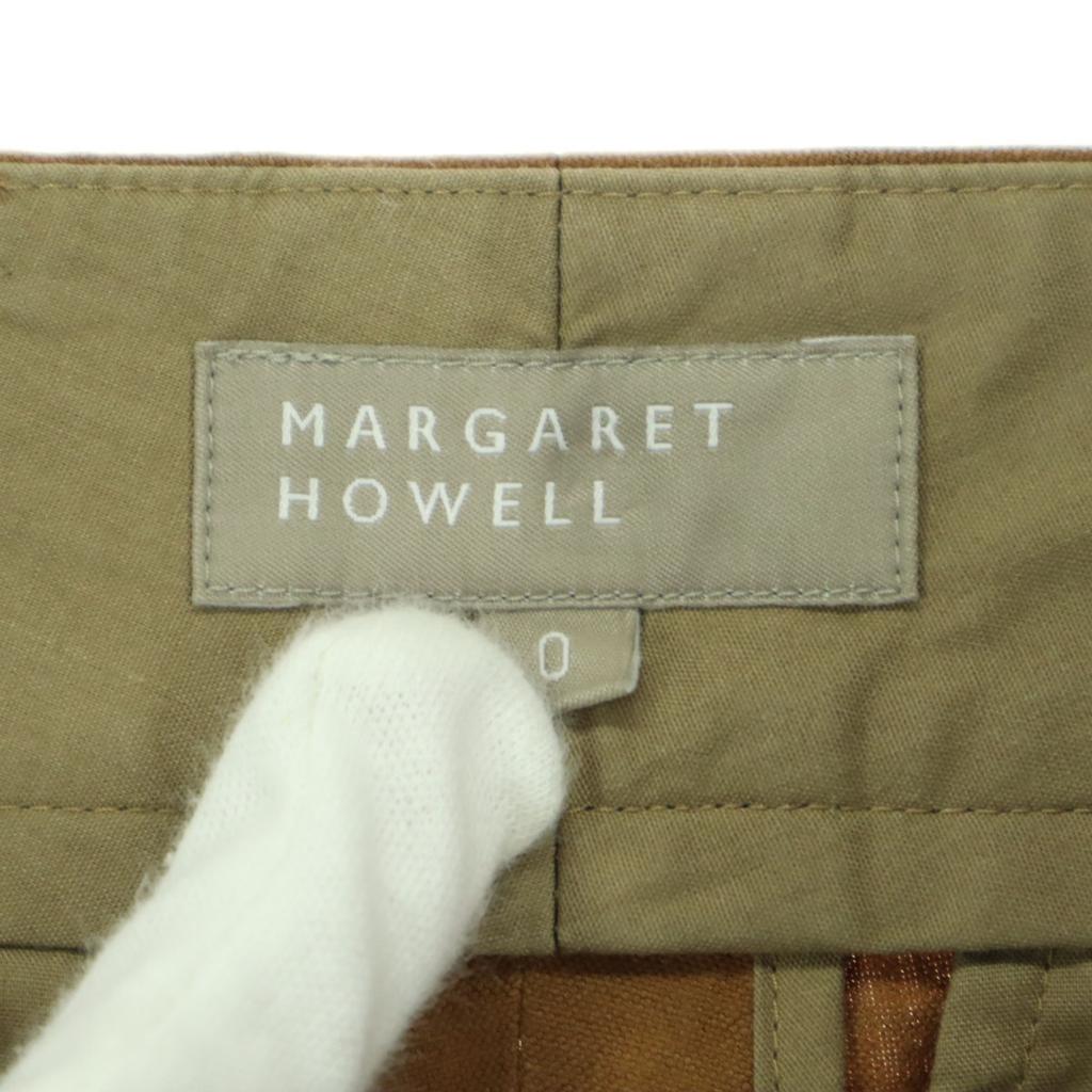 MARGARET HOWELL Made In Japan Linen Mixed Cotton Pants Brown Women Used