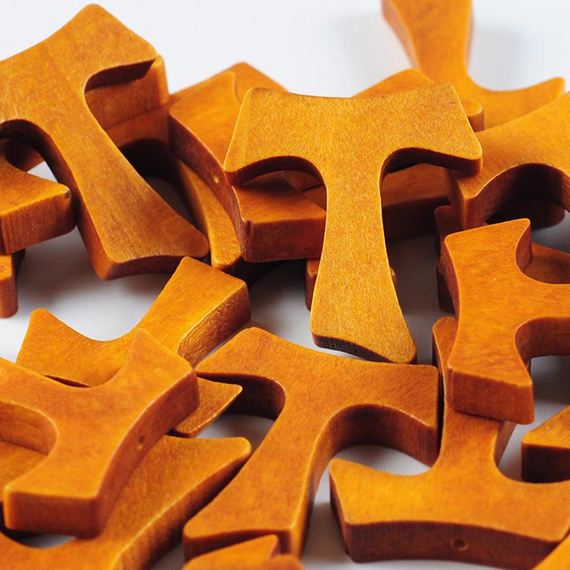 10Pcs Wooden Cross Christians Hanging Dangle Pendant Jewelry Natural Wood Diy Craft Necklace Accessories Gifts
