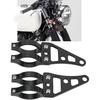 Fork Headlight Mount Bracket, Aluminum Alloy Head Lamp Holder Clamps 2 Pcs Fork Headlight Mount Bracket 41mm Motorcycle Head Lamp Holder Clamps