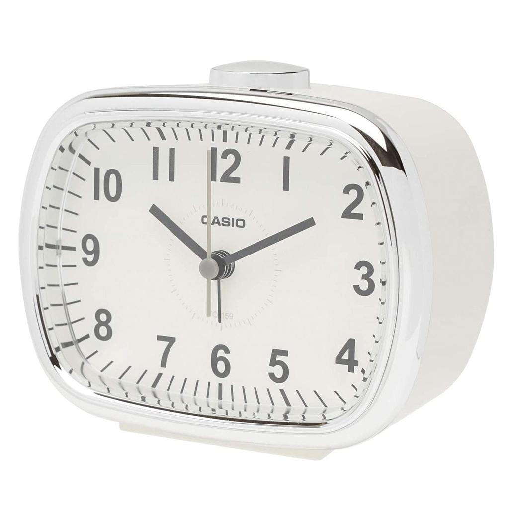 Casio Analog Alarmlı Saat TQ-159-7JF Krem Retro Erteleme Işıklı Masa Saati Kolay Okunur