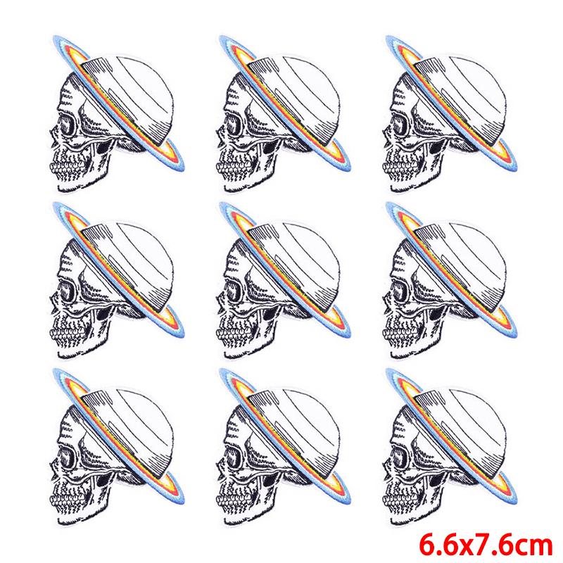 10 Pcs/lot Embroidery Patch Iron On Patches For Clothing Patches On Clothes Jackets Decor Applique Sew Supplies