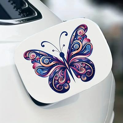 Adesivi per auto a farfalla scintillanti, durevoli, per serbatoio carburante, lunotto posteriore, paraurti, decalcomanie in PVC, parafango per moto, scooter, decorazione per carrozzeria