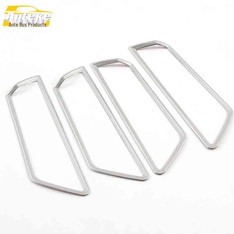 Karoq Interior Door Handle Bright Ring & Armrest Buckle Decoration Stickers