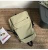 Women's Japanese & Korean Style Nylon Backpack - Solid Color, Lightweight, Fashionable for High School & College Students.