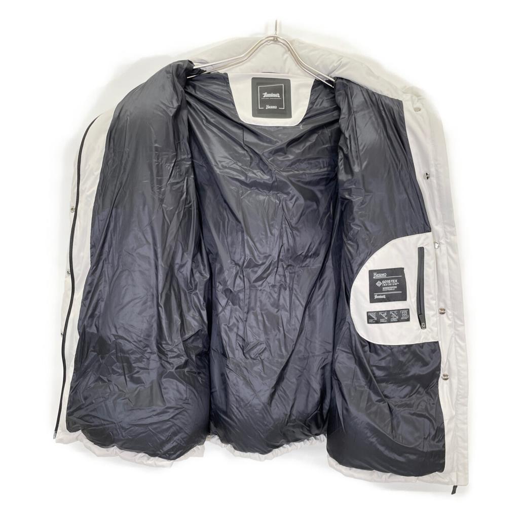 HERNO Pl128DL-11106-1250 White Laminar Down Jacket Jacket 42 GrayUsed