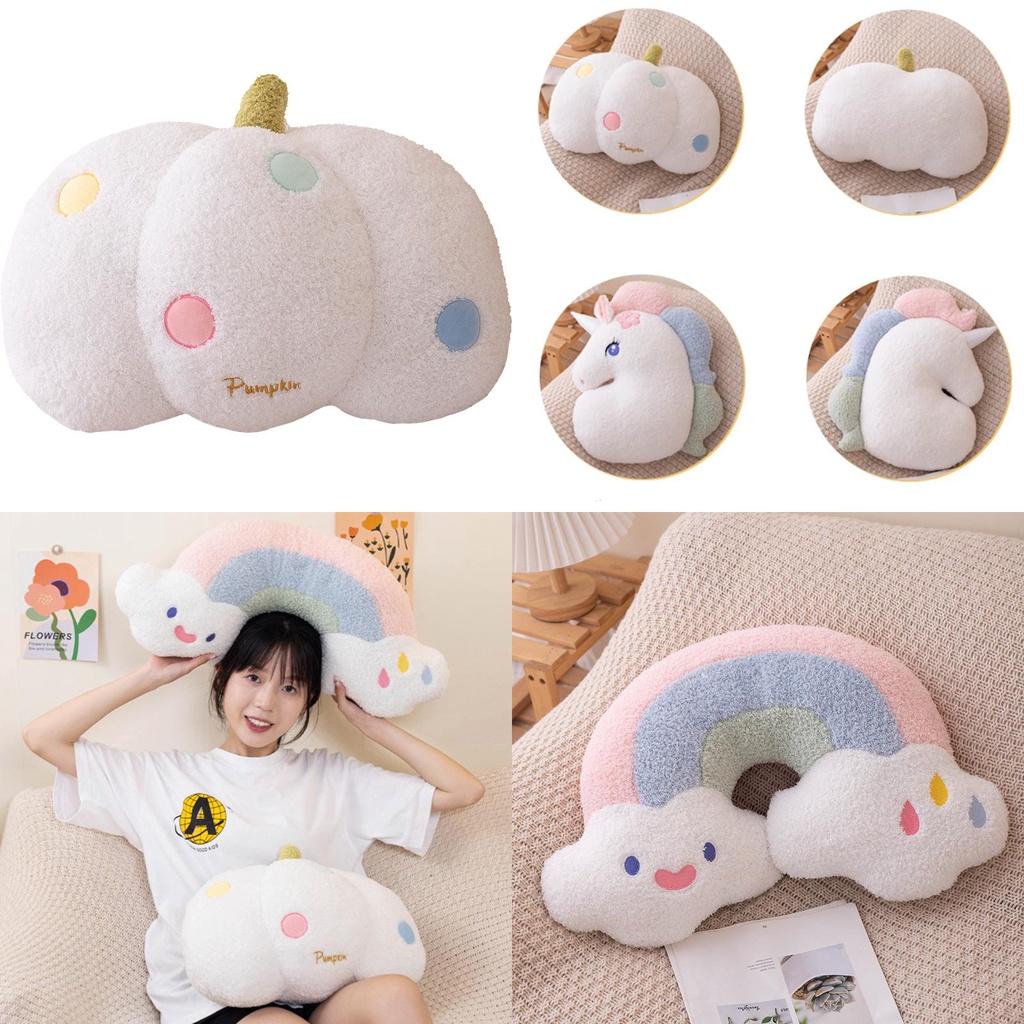Cute Cloud Shaped Plush Sofa Pillow For Sweet Home Decor Lovely Bedroom And Living Room Backrest Cushion