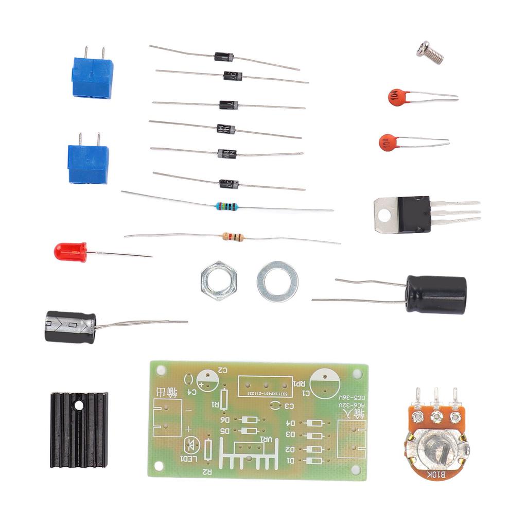 Adjustable Regulated Power Supply Kit Output Protection Rectifier Circuit Input Adjustable Voltage S