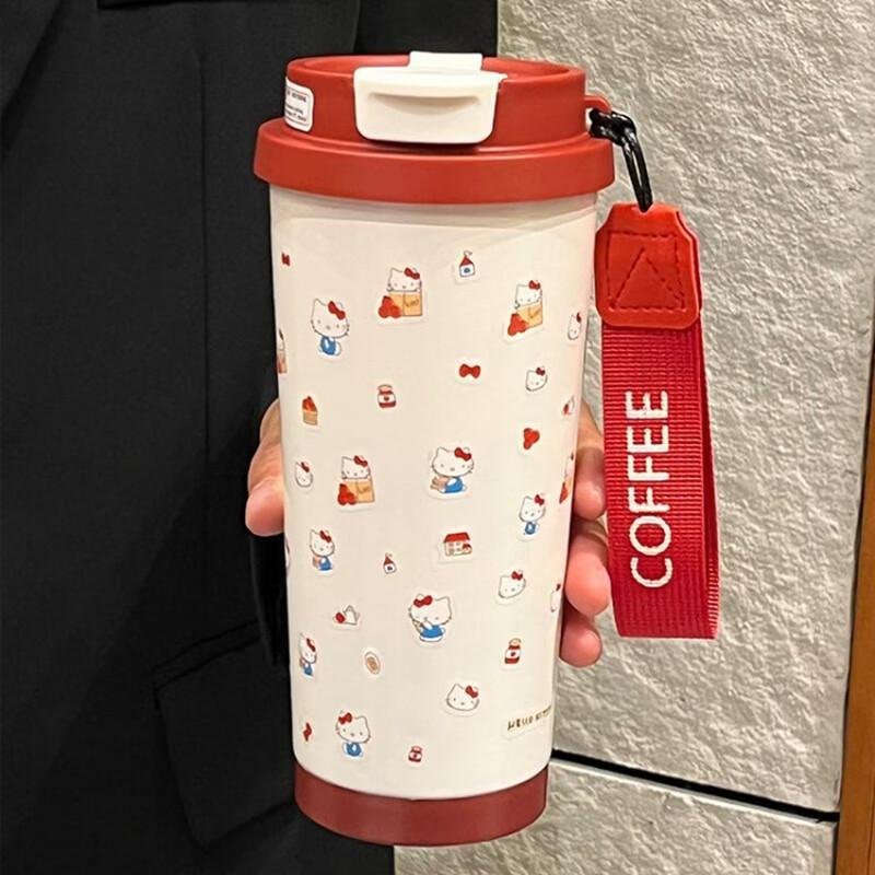 MRSIKEY Cute Cartoon Insulated Straw Water Bottle