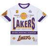 Mitchell Ness X NBA T Shirt Unisex White FC9265-LALWHIT