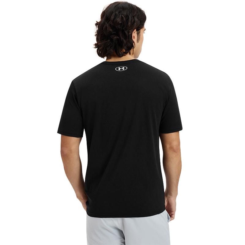 Under Armour SS25 Strip Series Versatile Comfortable Short Sleeve T-Shirt Men Tops Black 1390203-001