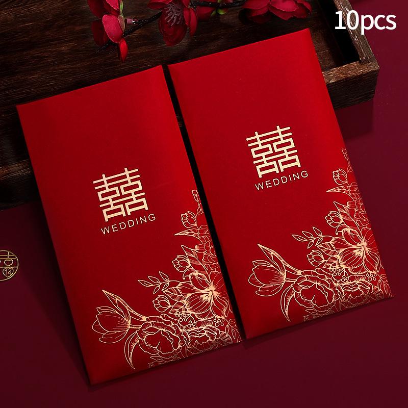 1Pc  Cloth Wedding Red Envelope Traditional Chinese Wedding Red Envelope Lucky Money Packets With Tassel Weddings Supplies