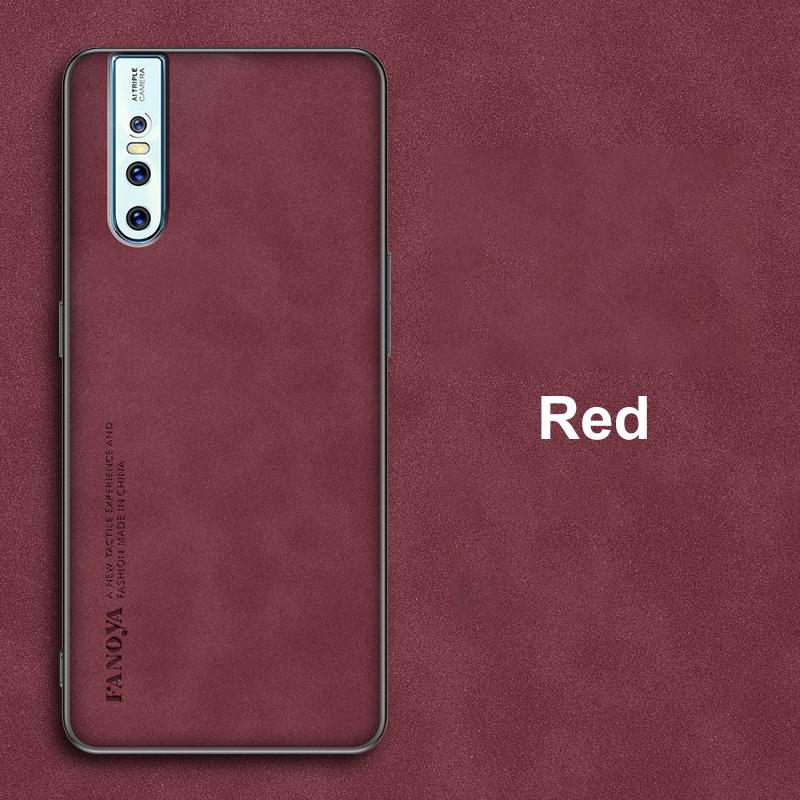 Luxury PU Leather Case For Vivo V15 Pro V9 V17 Neo V7 Plus Cover Matte Protection Silicone Phone Case For Vivo 1907 Y85 Y71 Y79