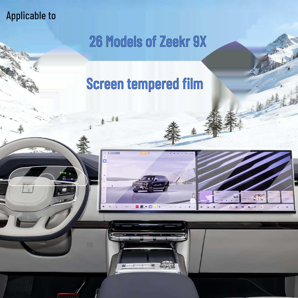 Tempered Glass Screen Protector for Jike 9X Car Console and Interior Accessories, Compatible with 25 Models.