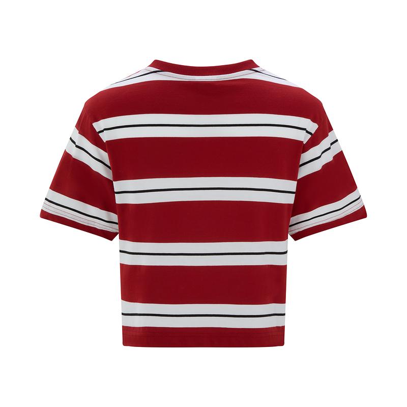 PUMA Squad T Shirts Women's Red Crew Neck Moderate 692983-13