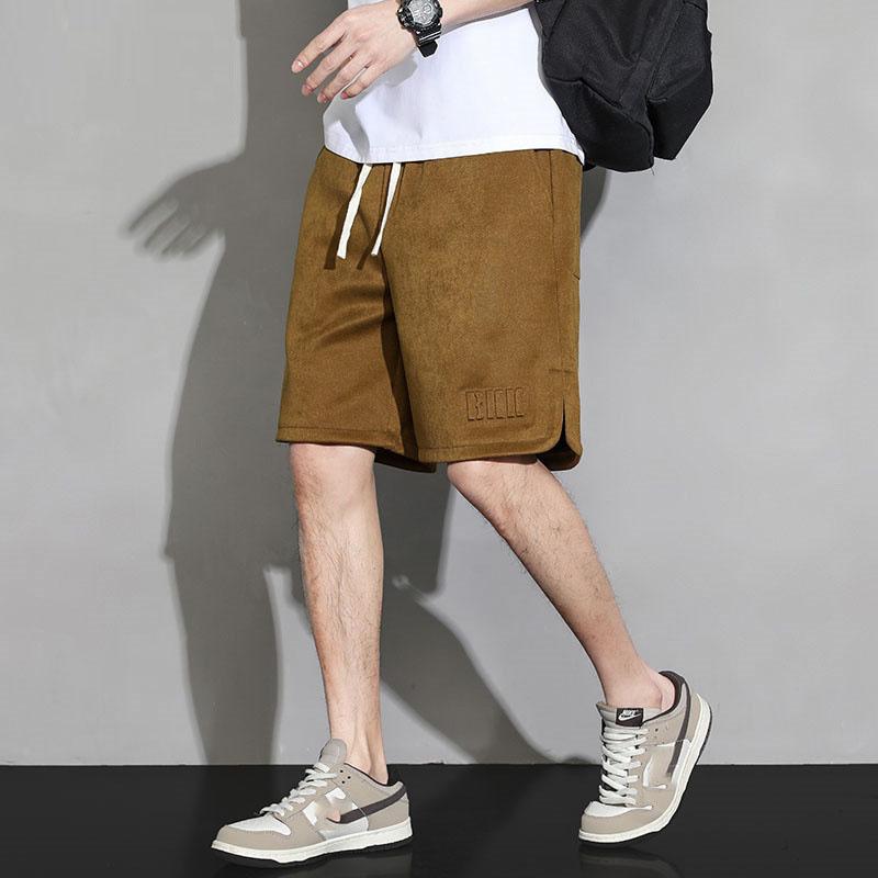 Summer Men's Sweat Shorts Knee-Length Straight Loose Short Pants Streetwear Drawstring Solid Color Casual Shorts Big Size 8XL