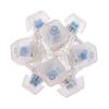 12 Sided RubiksCubes Mechanical Keyboard Switches Keychain Light Up Switches Tester Kit Decompression Relaxation Toys