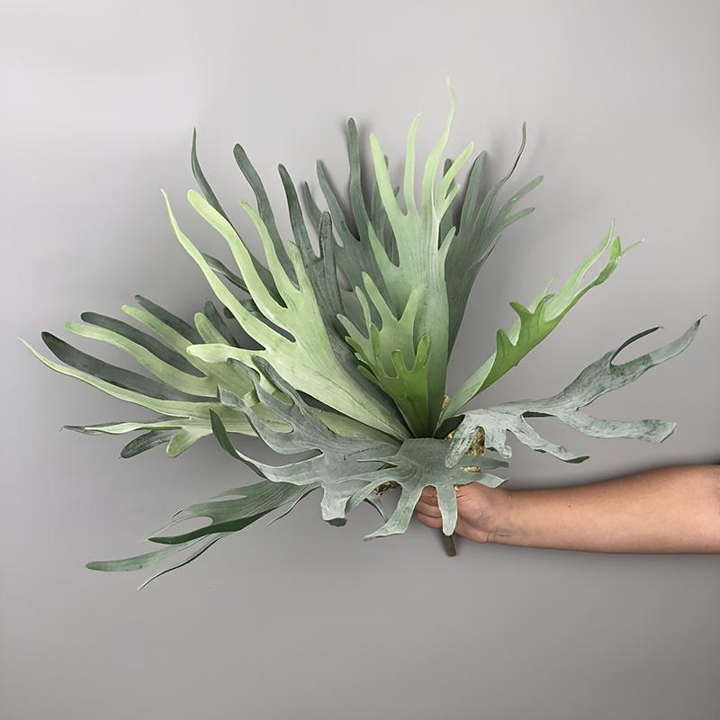 Artificial Staghorn Fern Hanging Plants Fake Boston Fern Hanging Plant Faux Fern Plant for Indoor Outdoor Home Wall Room Gar