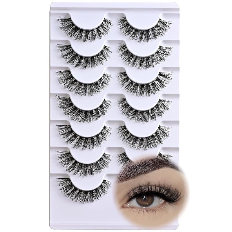 Ресницы Накладные Ресницы Натуральные Ресницы Воздушные 14 Пар Накладные Ресницы Многоразовые Полоски Ресниц Пушистые Ресницы Для Глаз Упаковка Короткие Ресницы-Ленточки Натуральный Вид APC-2
