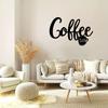 Rustic Metal Coffee Bar Sign 1PC Hanging Metal Wall Decor Coffee Signs for Home Coffee Bar Decoration