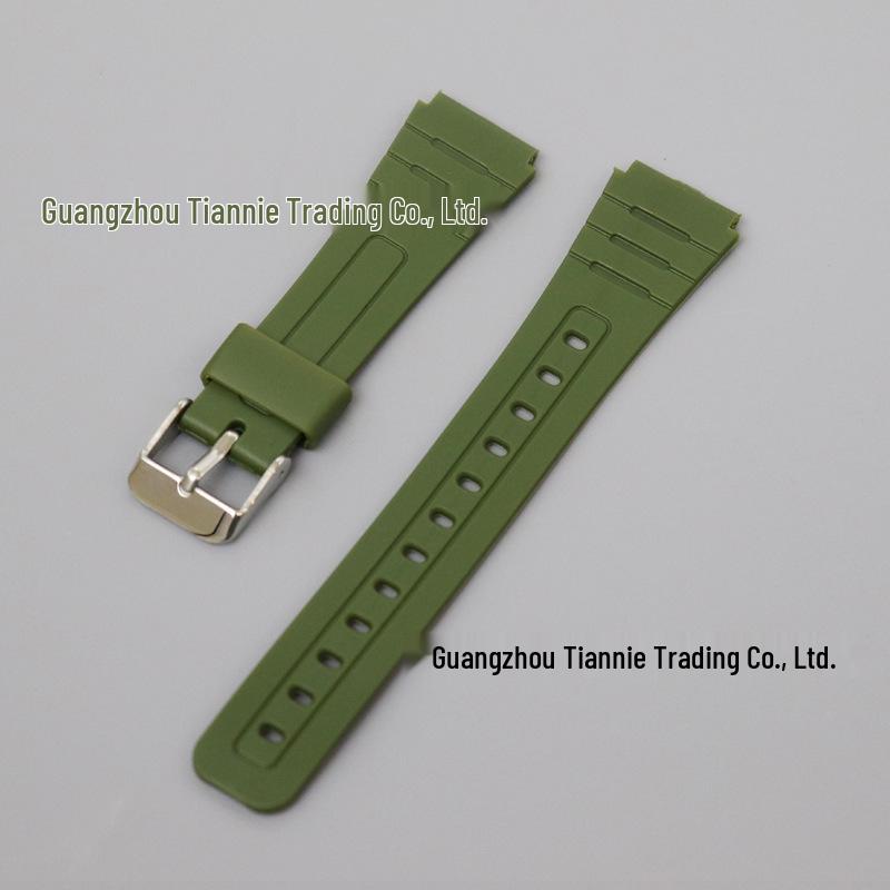Silicone Watch Strap for A168/158/F91W W218 Ae1200 Models, 18mm