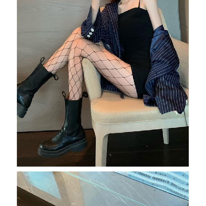 Trendy Sexy Fishnet Stockings, Ultra-elastic Large, Medium, and Small Mesh Pantyhose, Sexy High-tube Fishnet Stockings