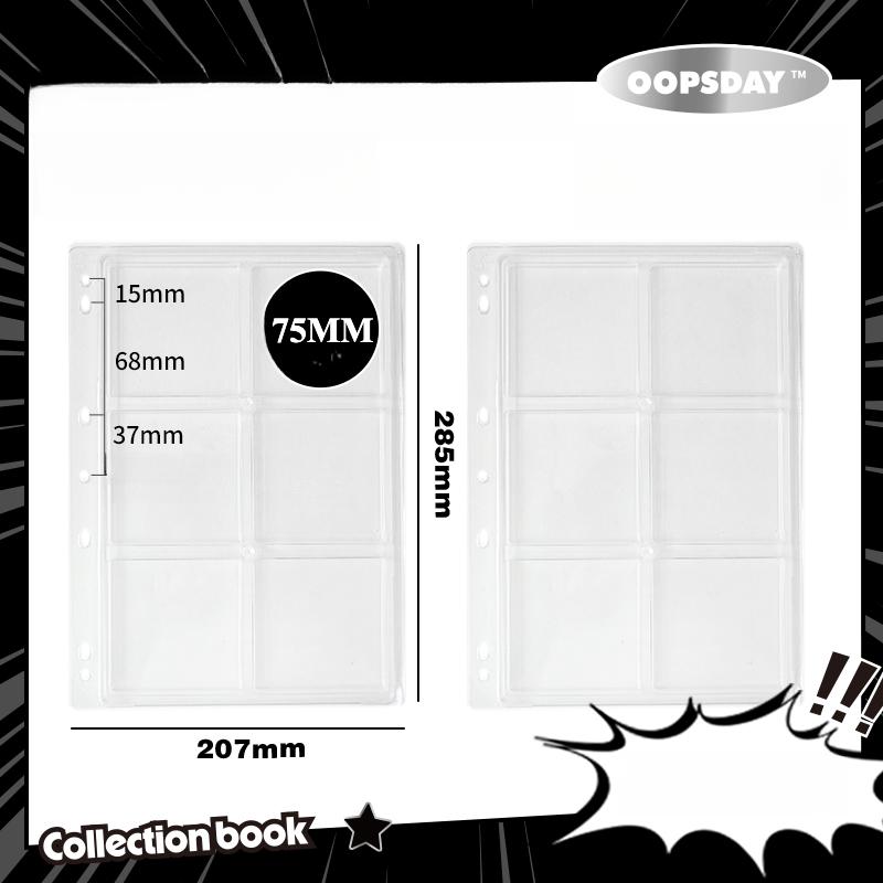 

PU Leather 58mm Round Badge Collection Card Book 75mm Badge Collection Book for Anime Character Display Large Capacity New