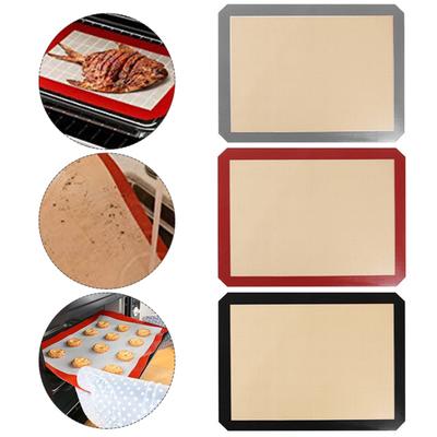 Silikon-Backmatte, antihaftbeschichtet, wiederverwendbar, Backblech für den Ofen, lebensmittelechte Silikonmatten